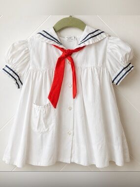 Pristine Vintage C.I. Castro & Co. | Sailor Dress White girls size: 2T